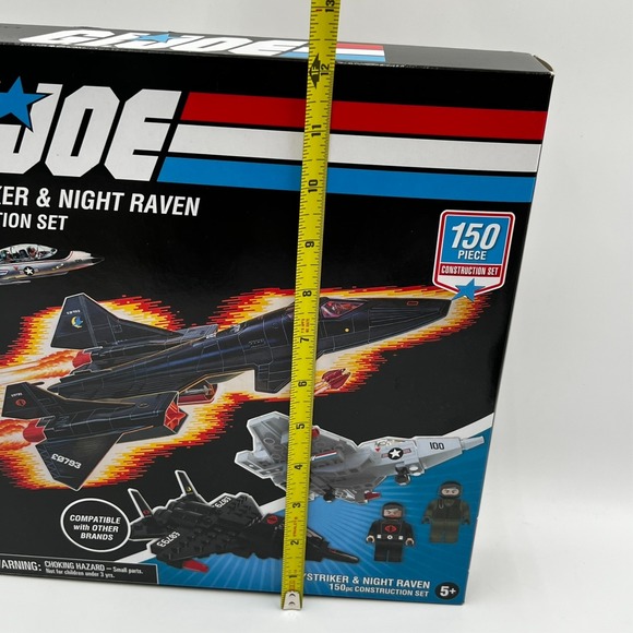 G.I. JOE SKYSTRIKER & NIGHT RAVEN CONSTRUCTION SET 150 PC NIB 2020 HASBRO - Picture 8 of 9